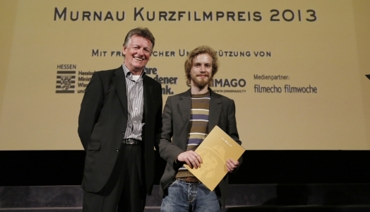 Murnau-Kurzfilmpreis für EAT: Ernst Szebedits und Markus Kaatsch (v.l.n.r.) bei der Verleihung